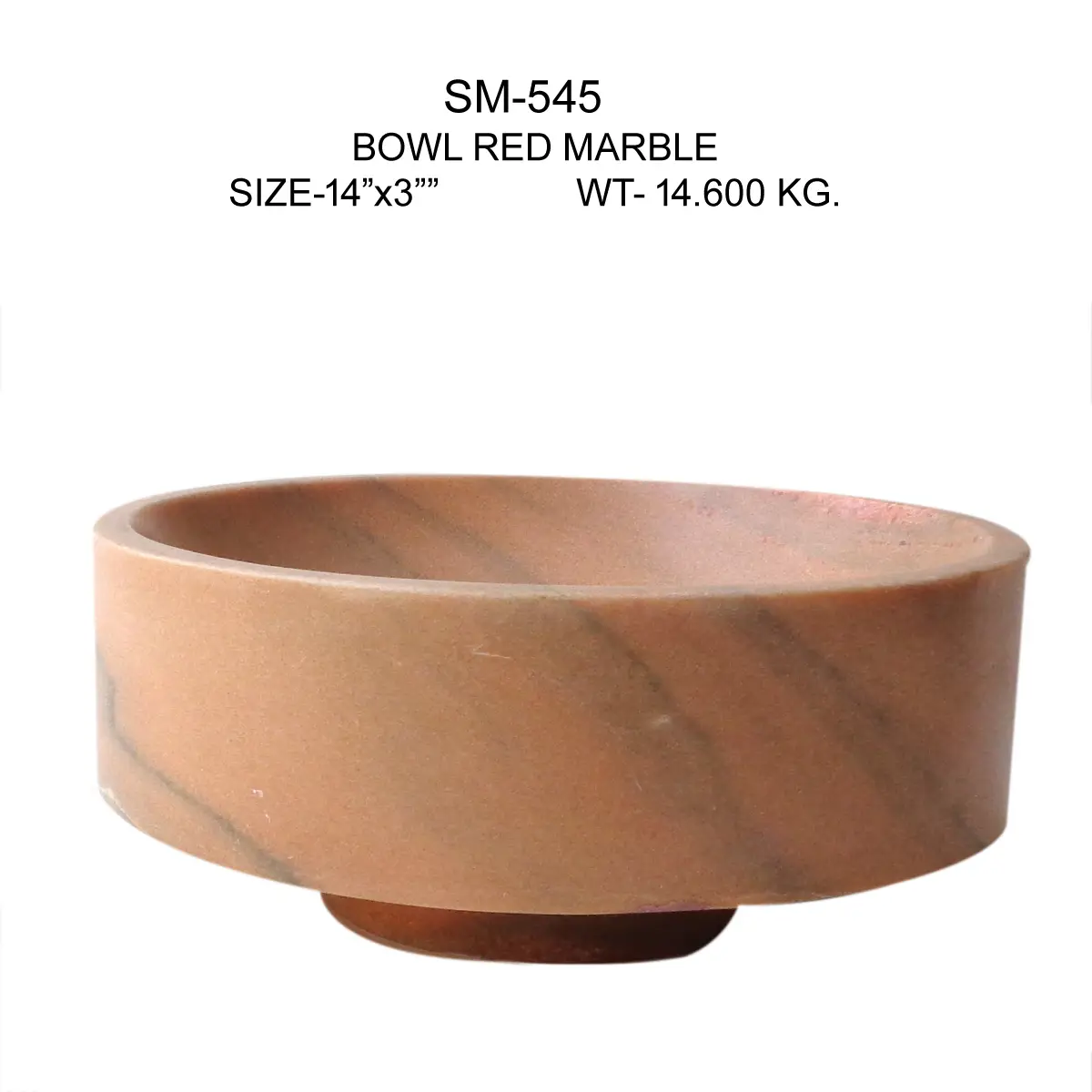 RED MARBLE BOWL STYLE-
3